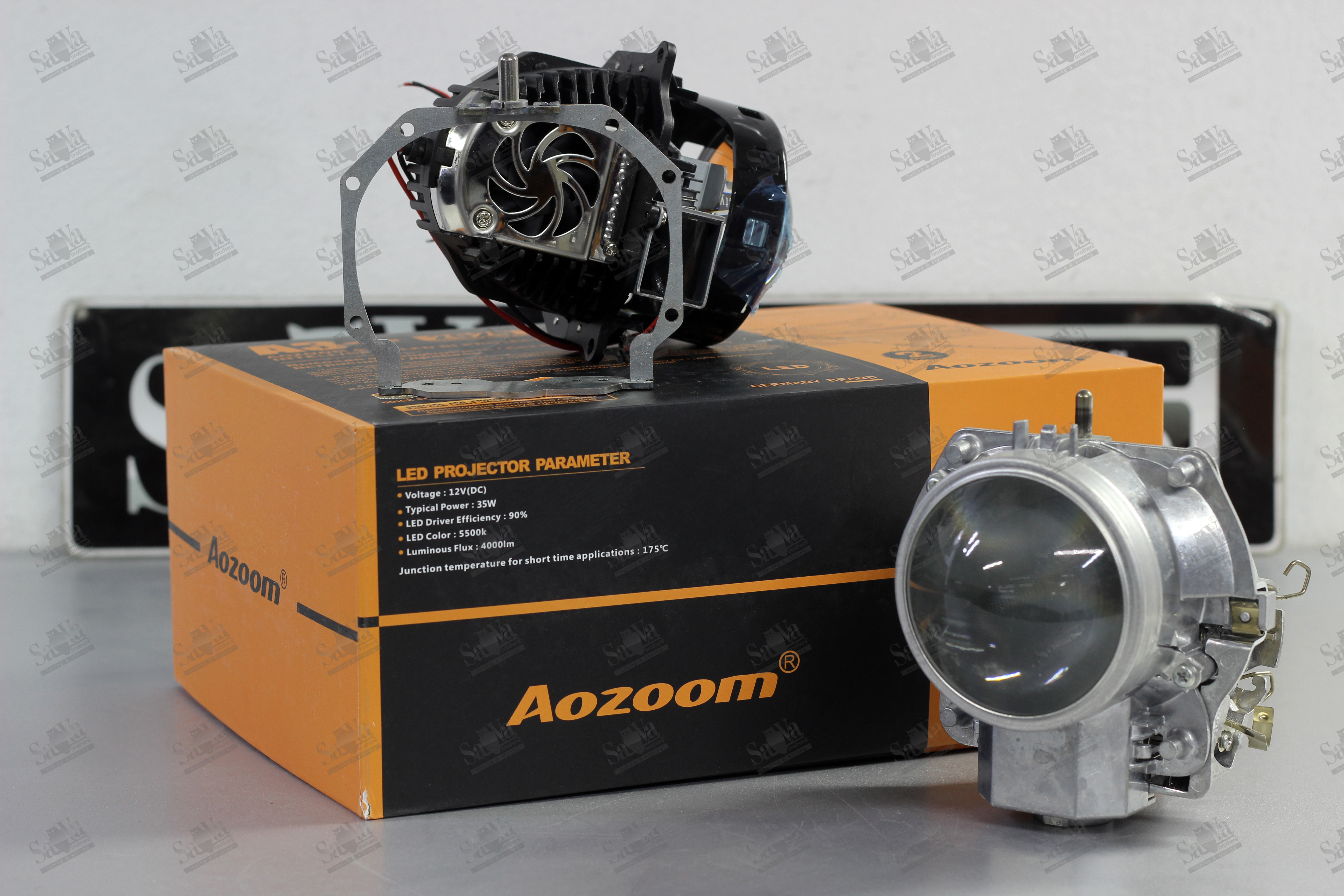 Установка LED линз